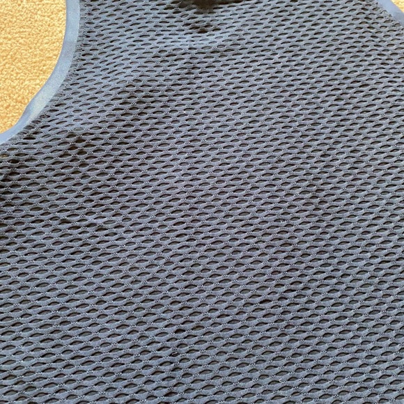 Aerate Open Navy Koral Mesh Workout Tank - Picture 2 of 6
